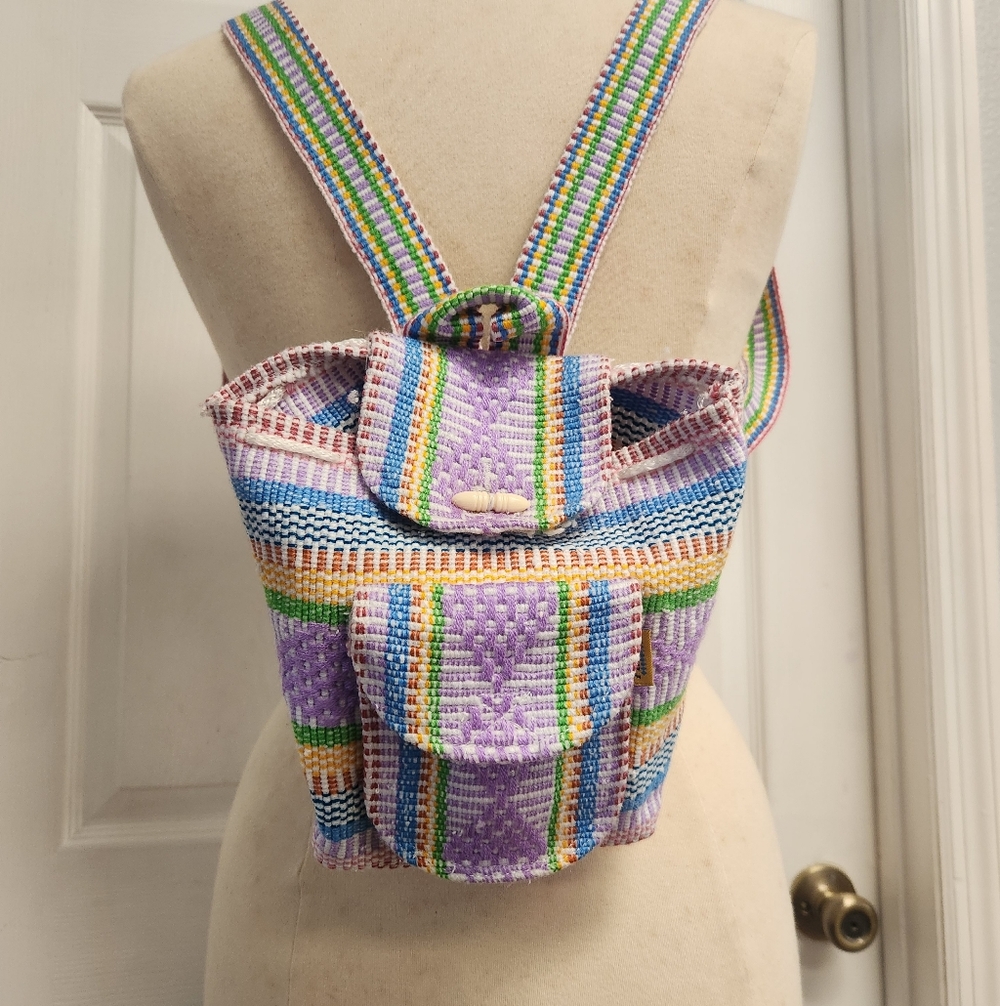 Multicolor Pinzon Woven Backpack - image 1